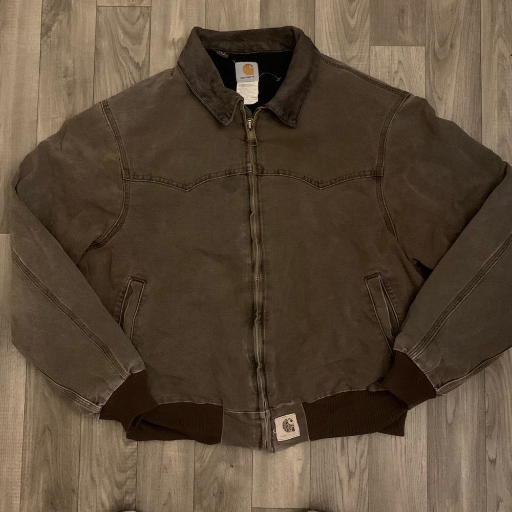 Vintage Carhartt Jacket Men’s Size Large Distressed Brown